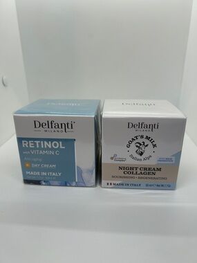 Delfanti Retinol Vitamin C Day Cream + Collagen Night Cream Set
